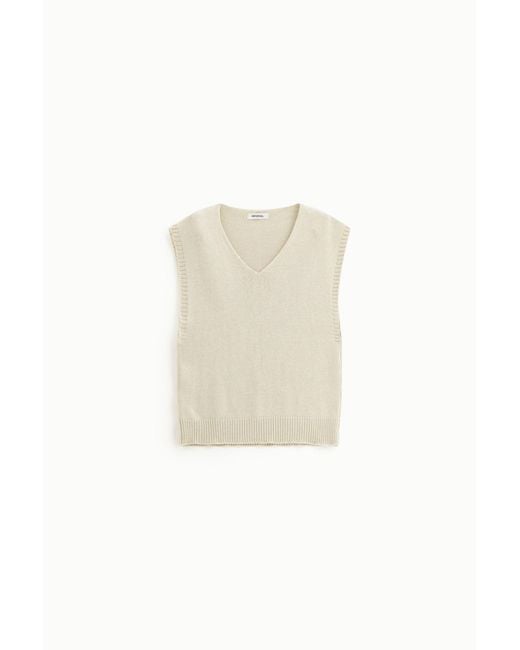 Maglia Smanicata Con Scollo A V di Imperial in Blue da Uomo