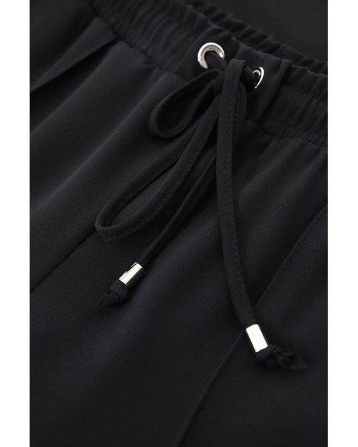 Pantaloni Slim-Fit Cropped Con Coulisse E Cucitura Dettaglio di Imperial in Black