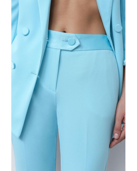 Pantaloni Slim-Fit Monocolour Con Piega Stirata di Imperial in Blue