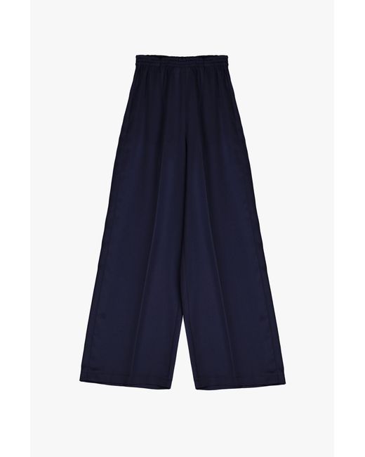 Pantaloni Straight Con Tasche Verticali E Piega Stirata di Imperial in Blue