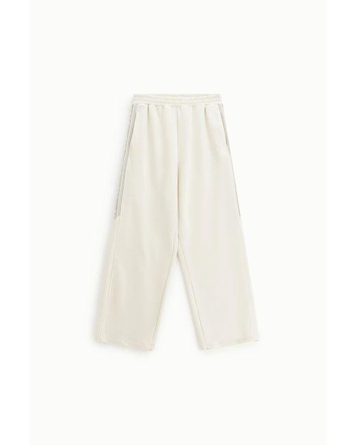 Pantaloni Ampi Con Elastico di Imperial in White