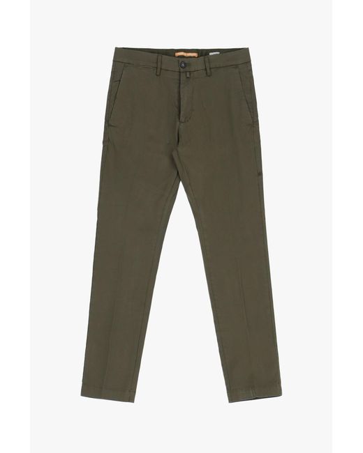 Pantaloni Slim-Fit Monocolour Con Tasche Verticali di Imperial in Green da Uomo
