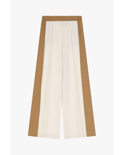 Pantalon ample à blocs de couleurs Imperial en coloris White