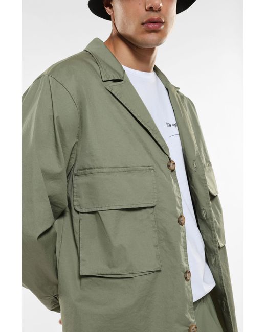 Camicia Oversize Con Tasche Applicate di Imperial in Green da Uomo