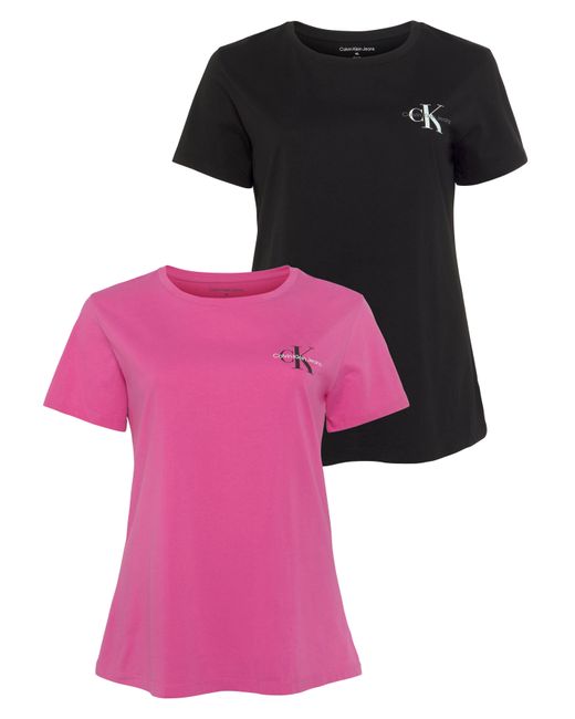 Calvin Klein Calvin Klein Jeans T-Shirt PLUS MONOLOGO TWO PACK in Pink |  Lyst DE