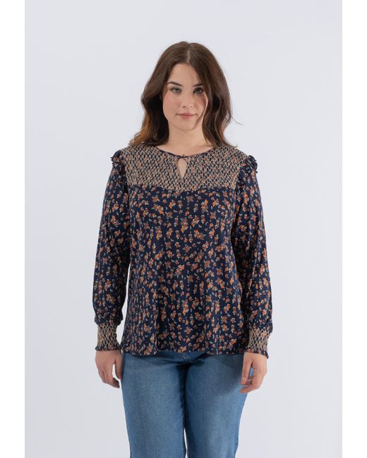 October Klassische Bluse, mit floralem Allover-Print in Schwarz | Lyst DE