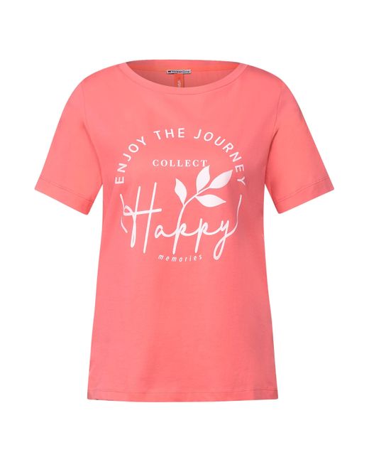 Street One T-Shirt, mit Fotoprint in Pink | Lyst DE | T-Shirts