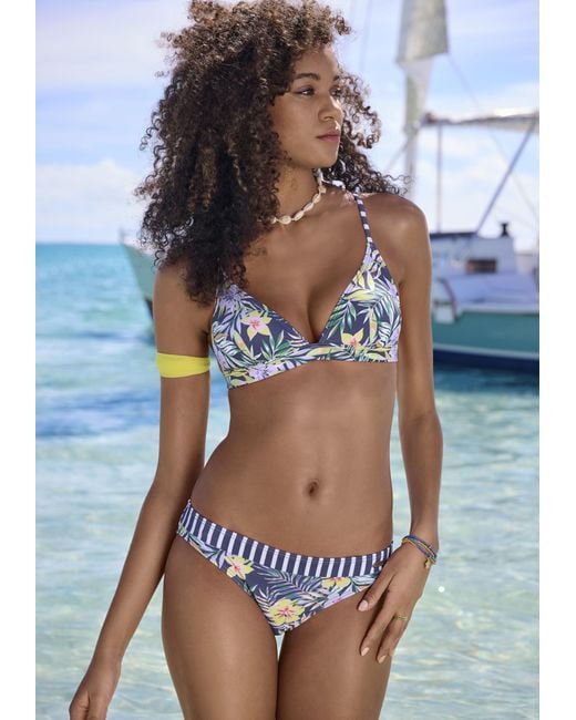 Panorama Antragsteller Jacke venice beach bikini blau gebogen