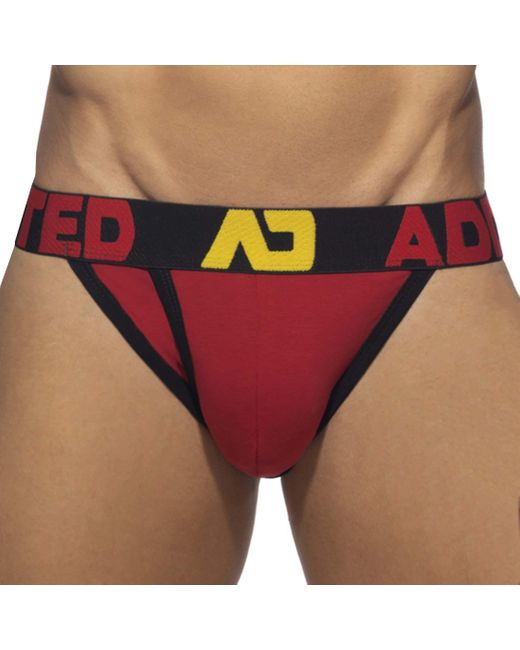 Slip Tanga Open Fly Coton Addicted pour homme en coloris Rouge Lyst