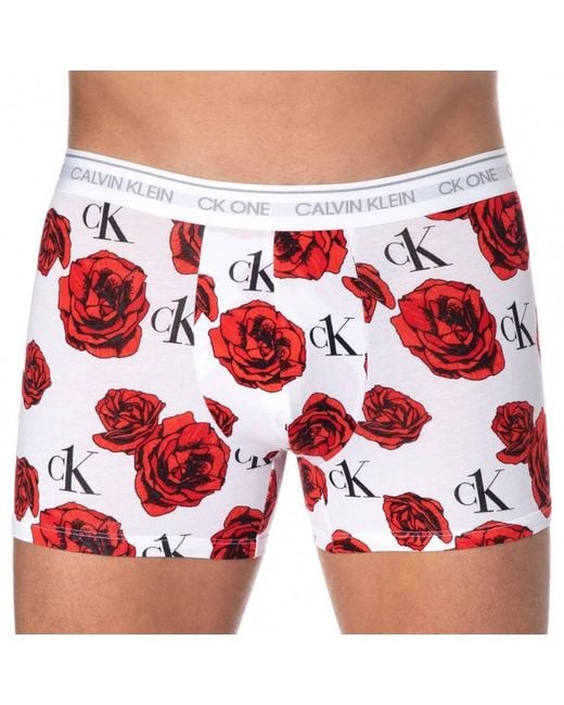 Boxer Ck One Pride Roses Calvin Klein pour homme en coloris White