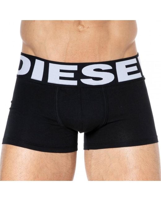 Boxer Coton Ceinture Large DIESEL pour homme en coloris Black