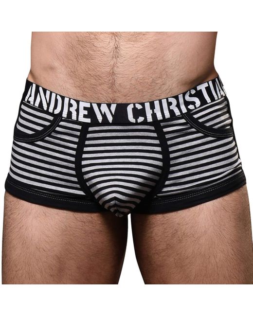 Shorty Almost Naked Prison Pocket Rayé Andrew Christian pour homme en coloris Black