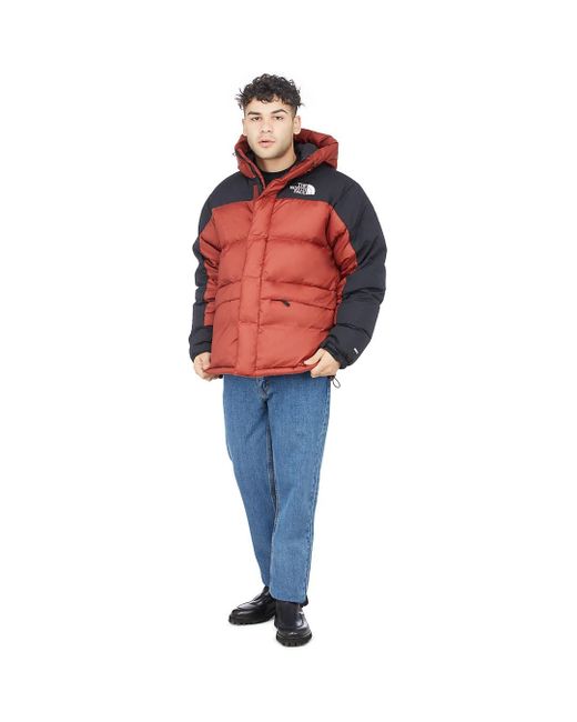 The North Face Fleece Himalayan Down Parka in Red for Men | Lyst