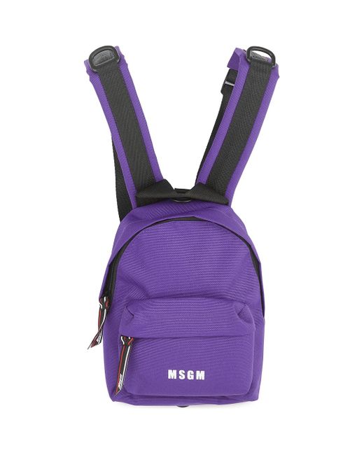 small purple backpack