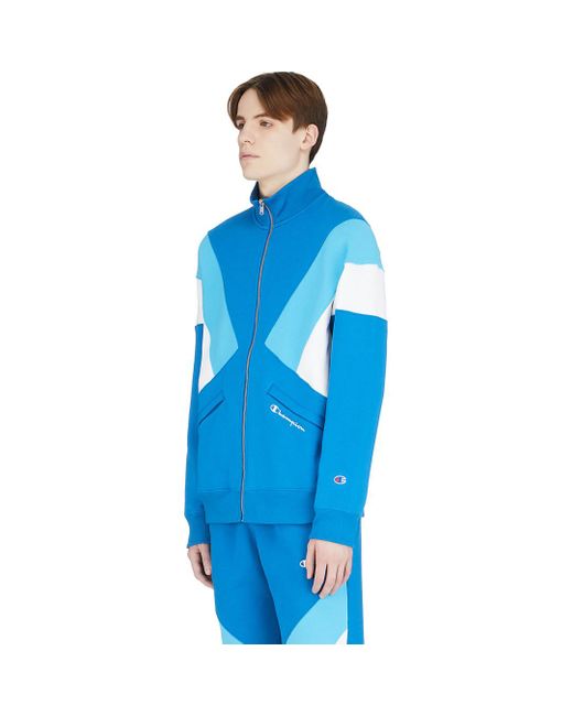 champion blue track jacket