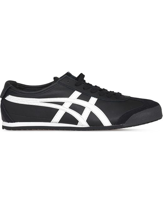 Asics Leather Onitsuka Tiger Mexico 66 in Black/White (Black) for Men - Lyst