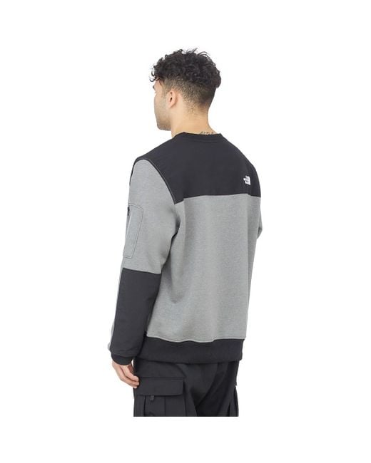 The North Face Highrail Crewneck Pullover Sweater in Gray for Men | Lyst