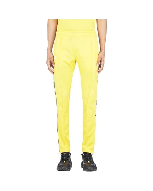 Kappa Synthetic 222 Banda Astoria Slim Snap Track Pants in  Yellow/Black/White (Yellow) for Men | Lyst