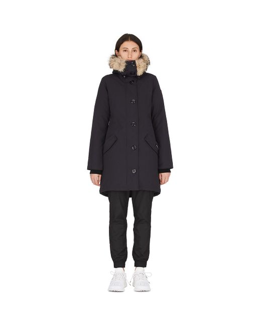 rossclair fur trim down parka