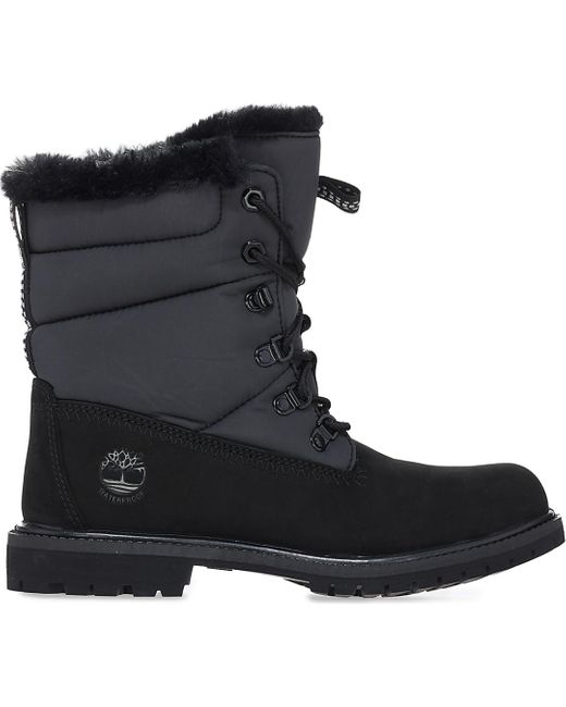 Timberland Premium 6 Inch Puffer Boots in Dark Grey (Black) - Lyst