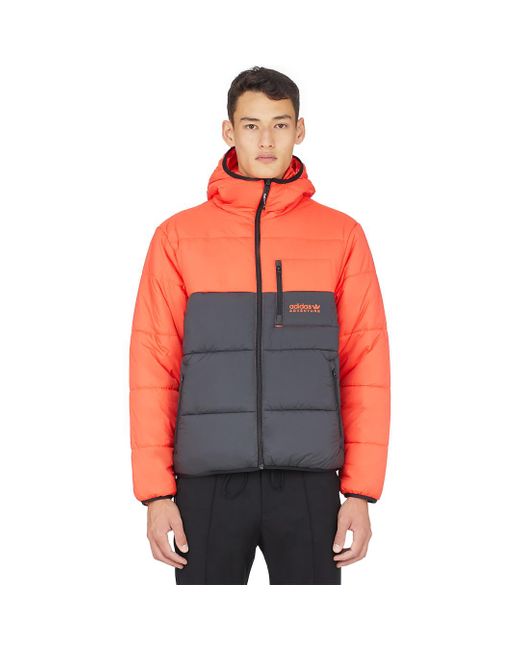 adidas Originals Adventure Reversible Puffer Jacket in Black/Bright Red  (Red) for Men | Lyst
