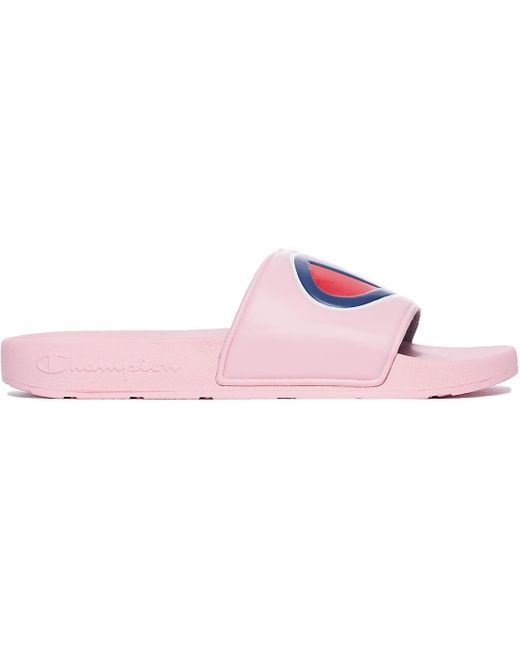 champion pink ipo slide sandals