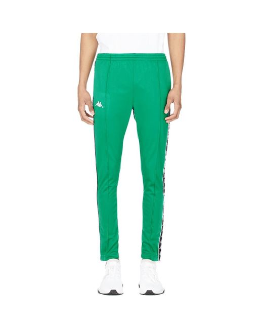 Kappa 222 Banda Astoria Slim Snap Track Pants in Green for Men | Lyst
