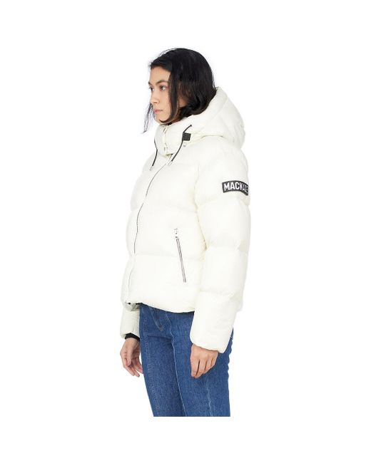 mackage white jacket