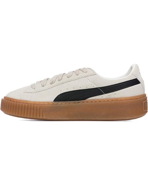 puma suede platform core black