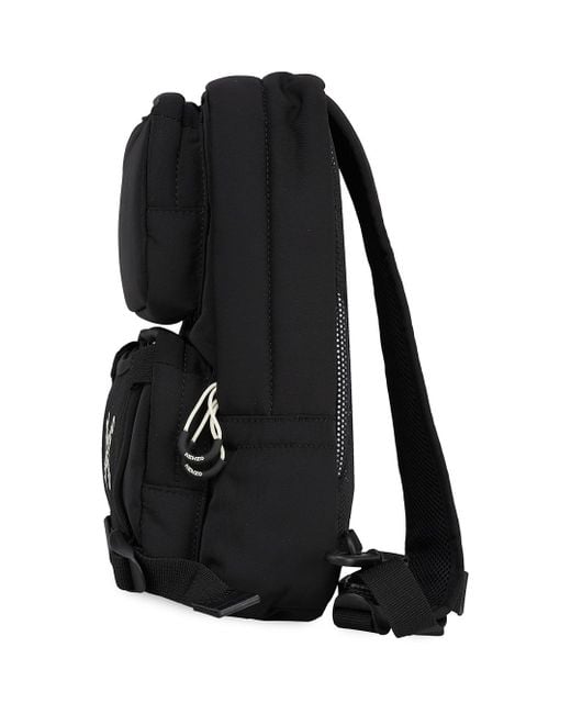 KENZO Rubber Sport Single Strap Backpack in Black - Lyst