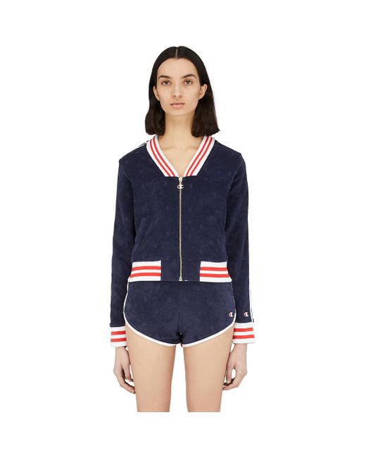 champion terry cloth jacket