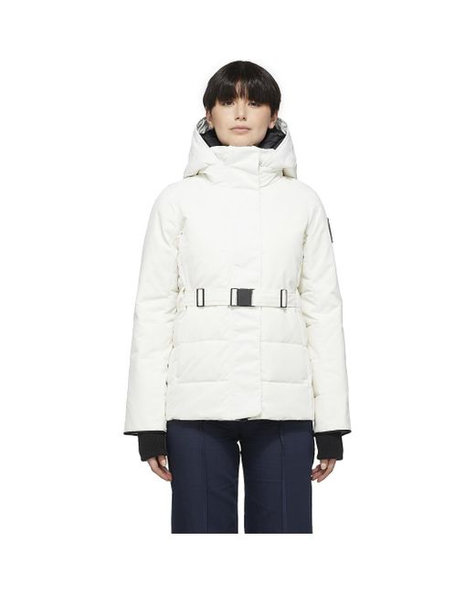 Canada Goose Black Label Performance Satin Mckenna Jacket in White