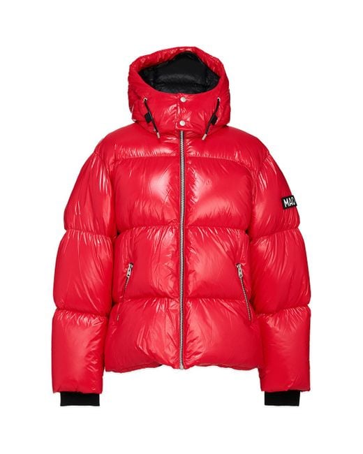 Mackage Kendrick Down Puffer With Removable Hood In Red for Men | Lyst