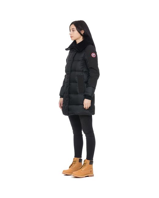 Canada Goose Leather Altona Parka, Quilted Pattern in Black - Save 4% - Lyst