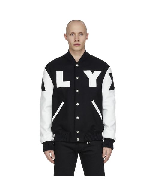 LEATHER PATCH LOGO VARSITY アリクス スタジャン L-