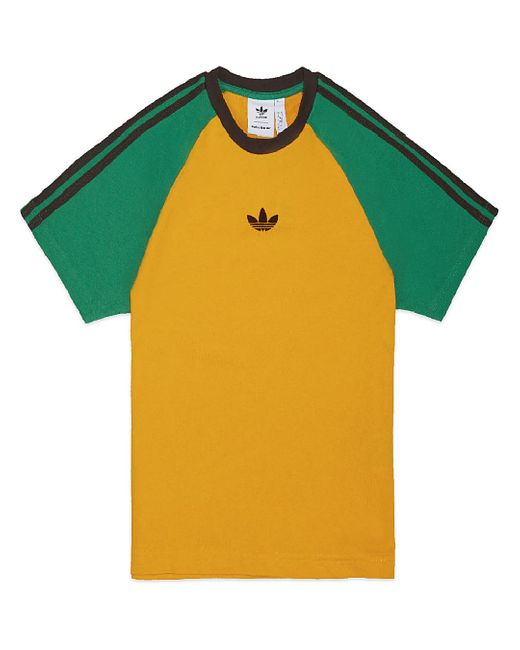 adidas Originals Wales Bonner Short Sleeve T-shirt in Yellow for Men | Lyst