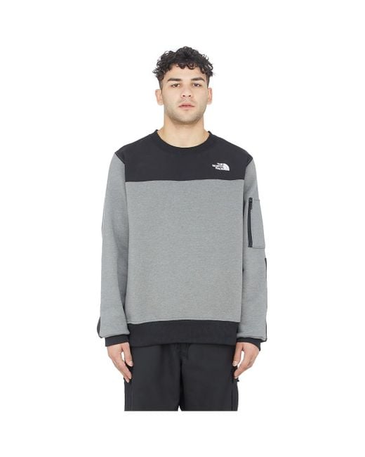 The North Face Highrail Crewneck Pullover Sweater in Grey for Men | Lyst  Canada