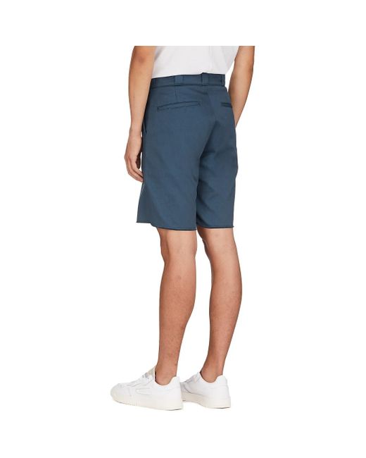 Dickies Cotton Cut Off Shorts in Blue 