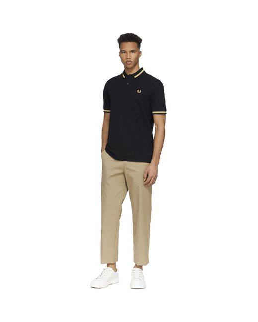 Fred Perry M2 Single Tipped Polo Shirt in Black for Men | Lyst Canada