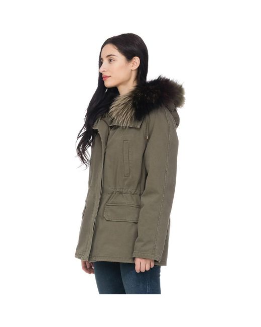 mink lined parka