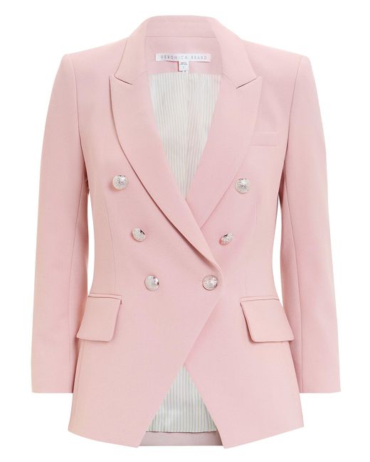 veronica beard pink miller jacket