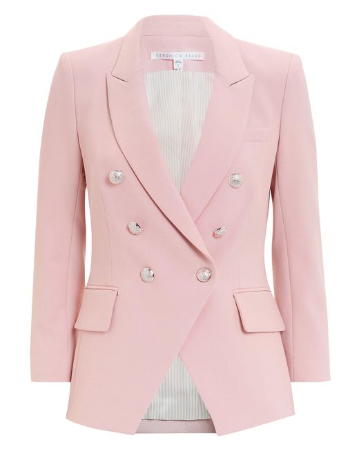 Veronica Beard Pink Empire Blazer | Lyst