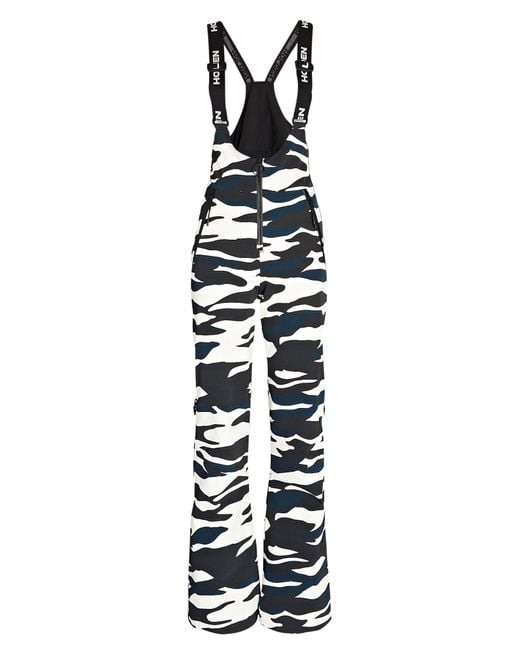 Holden Zebraprint Bib Snow Pants in White Lyst