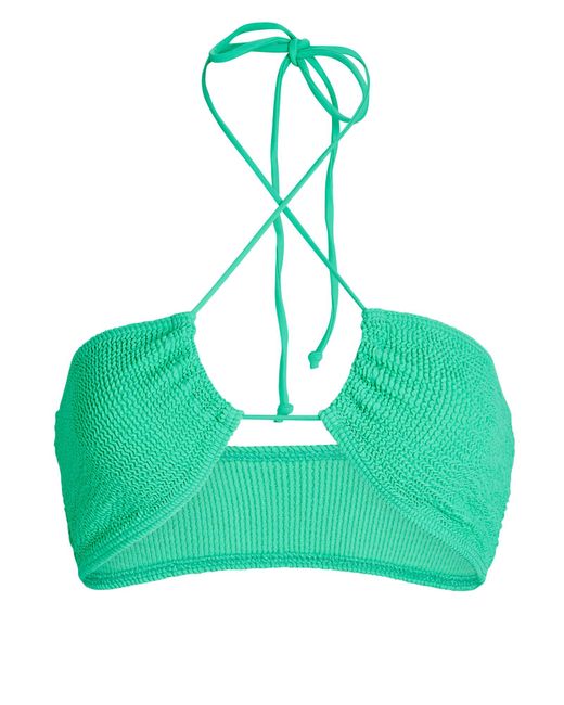 Bondeye Margarita Bandeau Bikini Top in Green - Lyst