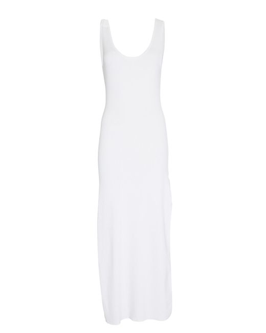 Christopher Esber Synthetic Resin Rib Knit Midi Dress in White - Lyst