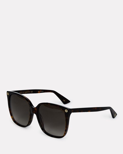 Gucci Oversized Square Sunglasses In Black Lyst