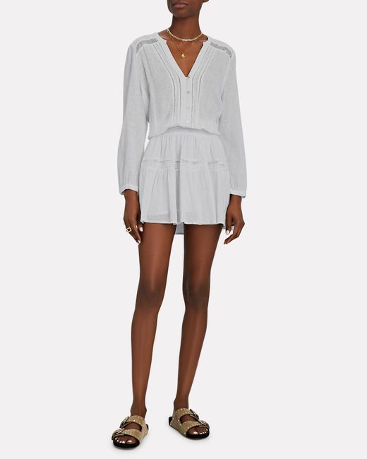 Rails Linen Jasmine Smocked Mini Dress 