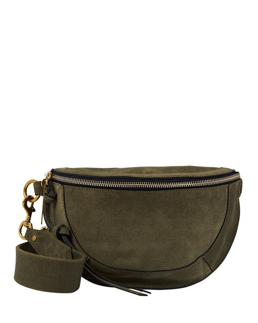 Isabel Marant Skano Suede Crossbody Bag in Green Lyst