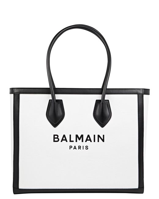 Balmain B-army Logo Shopper Tote Bag | Lyst
