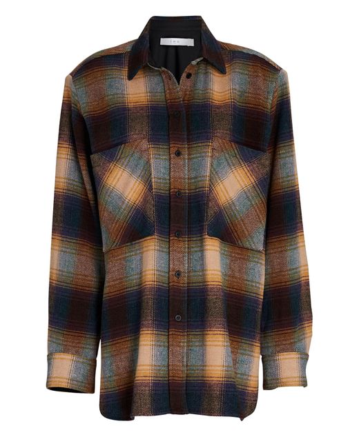 IRO Minsi Plaid Flannel Button-down 